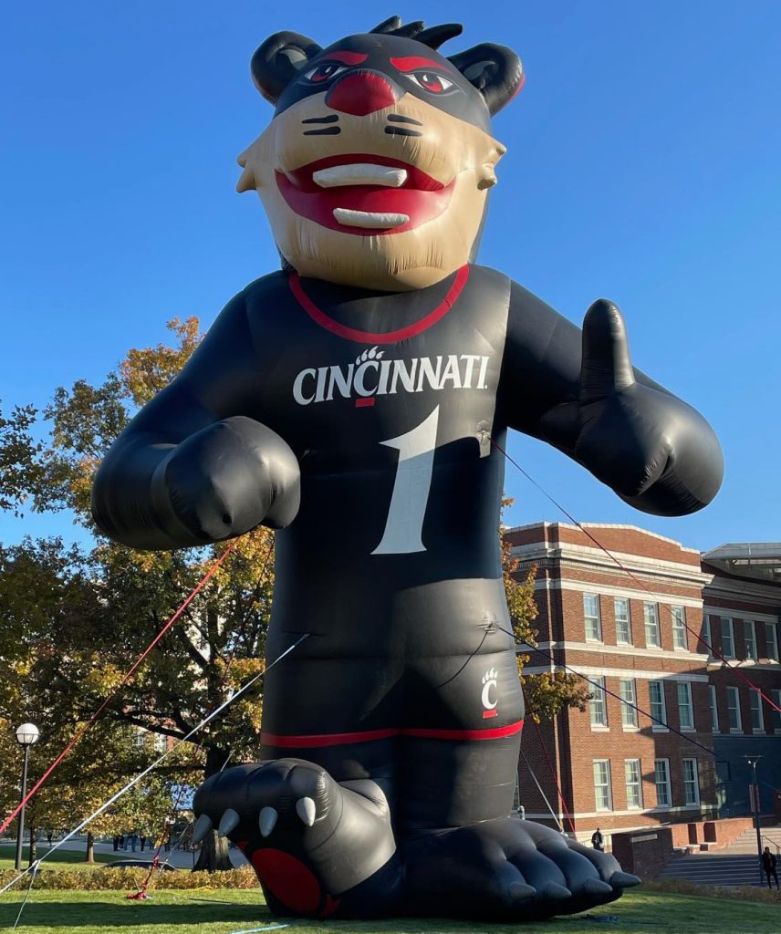 Oversized Marketing - University of Cincinnati Bearcat Inflatable